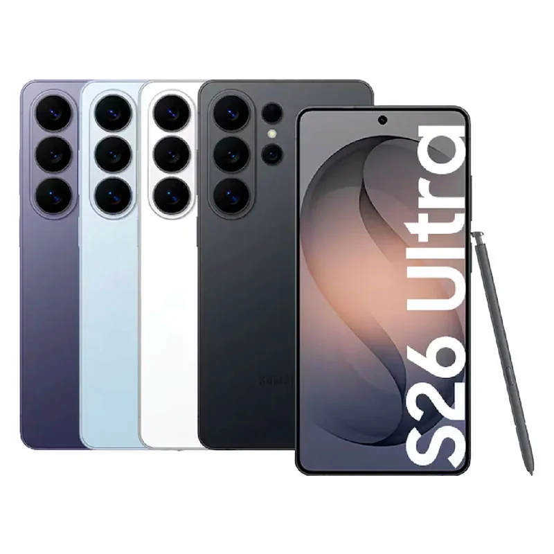 Samsung Galaxy S26 Ultra 5G 1 Samsung Galaxy S26 Ultra en colores violeta, azul, blanco, plata y negro